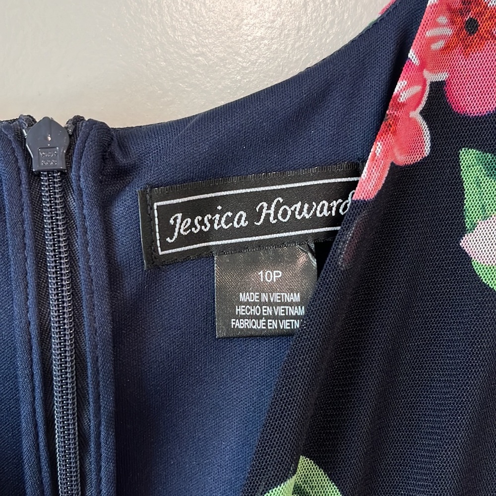 NWT 10P Jessica Howard pretty dress with flutter sleeves and pockets! - Picture 4 of 6
